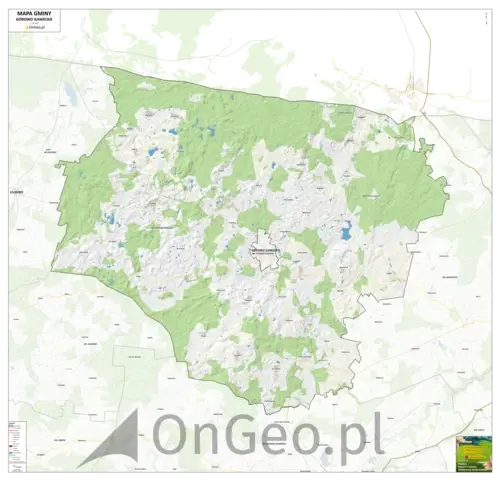 Mapa gminy Górowo Iławeckie